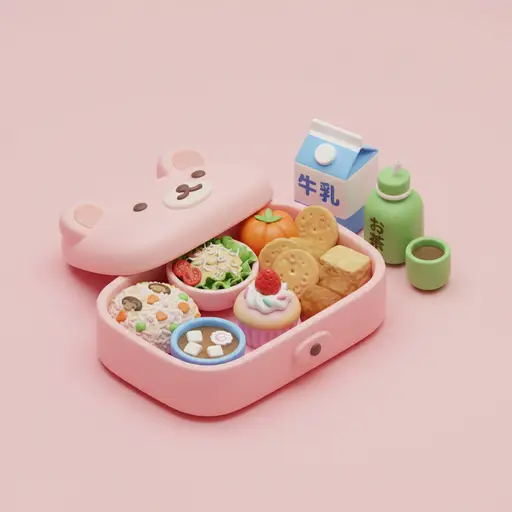 School lunch bento image