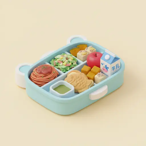 School lunch bento image