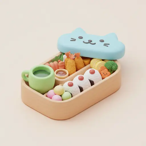 School lunch bento image