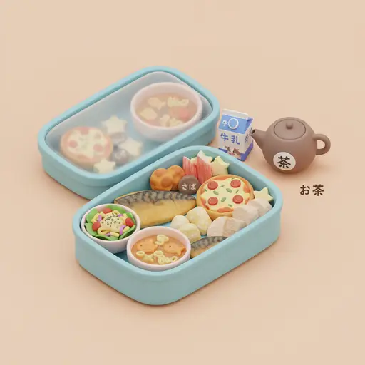 School lunch bento image