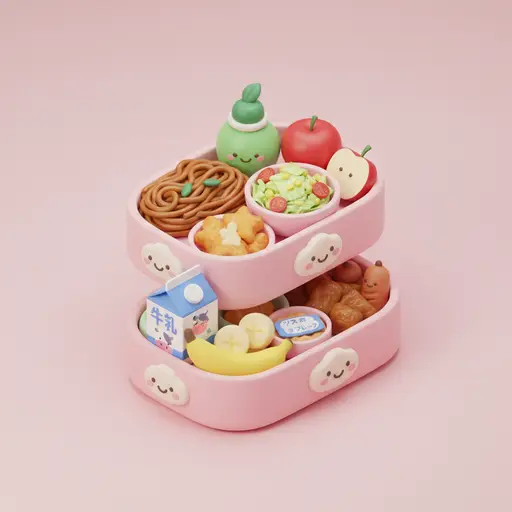 School lunch bento image