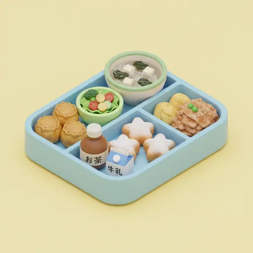 School lunch bento image
