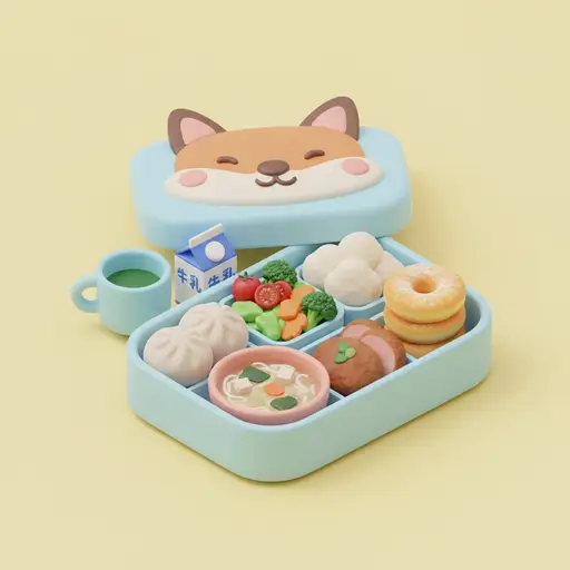 School lunch bento image